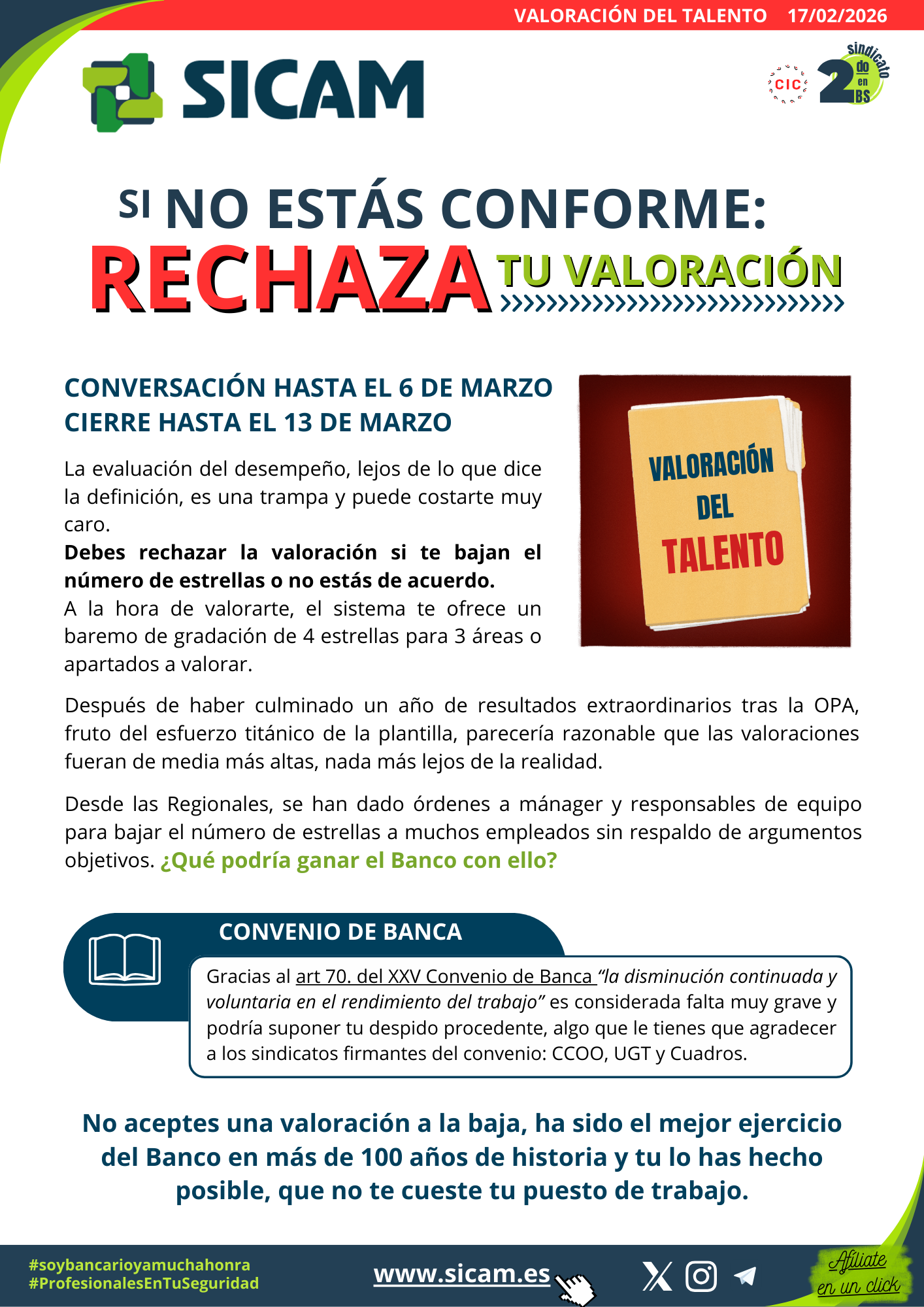 20 febrero 2026. NO LO PERMITAS: VALORACI&Oacute;N REAL SIEMPRE<br>